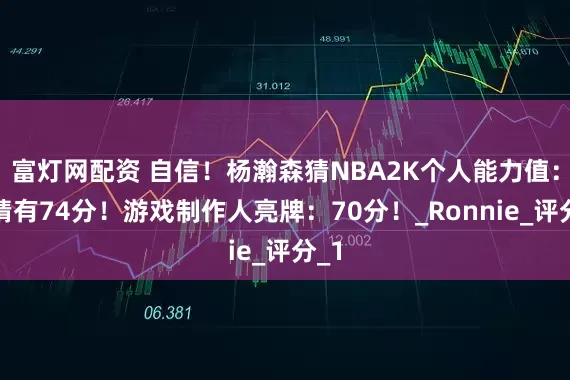 富灯网配资 自信！杨瀚森猜NBA2K个人能力值：我猜有74分！游戏制作人亮牌：70分！_Ronnie_评分_1